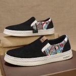 Canvas shoes boys 2024 summer breathable trend versatile sports casual board shoes men linen shoes old cloth shoes